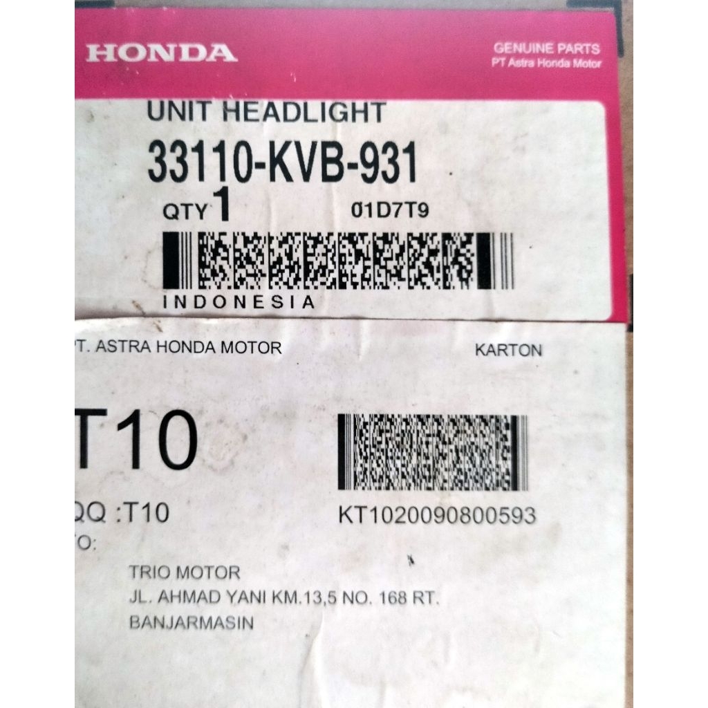 REFLEKTOR LAMPU VARIO 110 CBS ORIGINAL