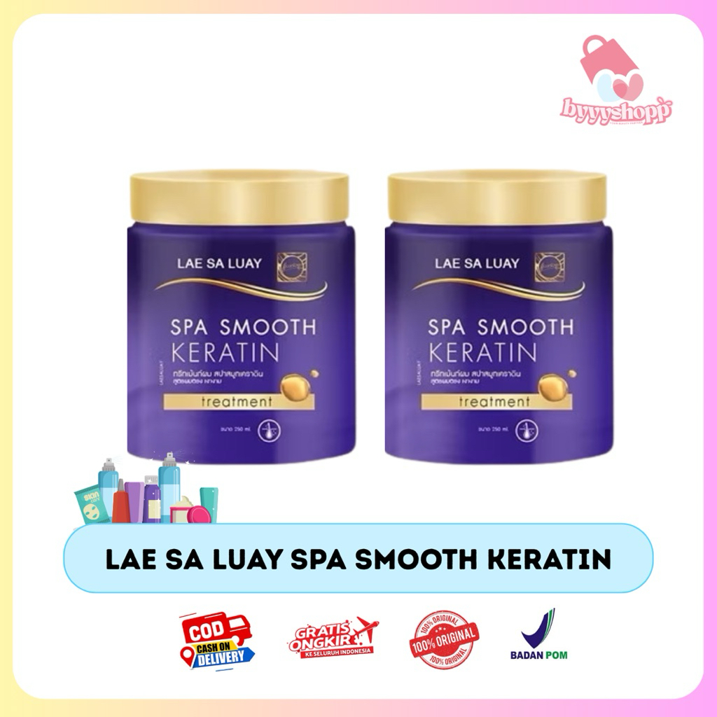 Lae Sa Luay Hair Spa Smooth Keratin Creambath Hair Mask - Membantu Menguatkan Akar Rambut