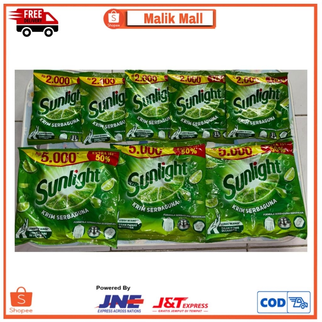 Sunlight Cream Sabun Colek Serbaguna/ 175gr dapat 5 / 440gr dapat 3