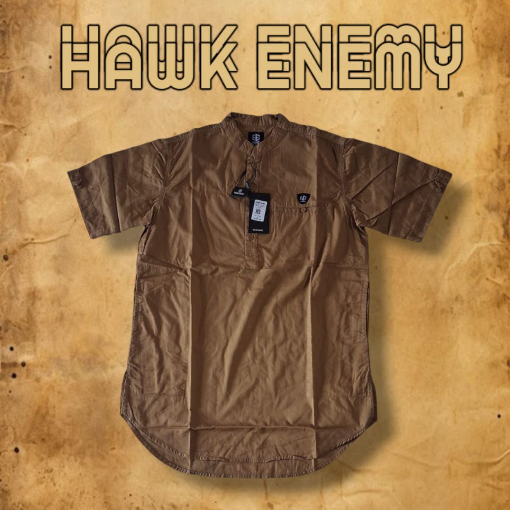 Kurta Pria HAWK ENEMY ORIGINAL Lengan Pendek