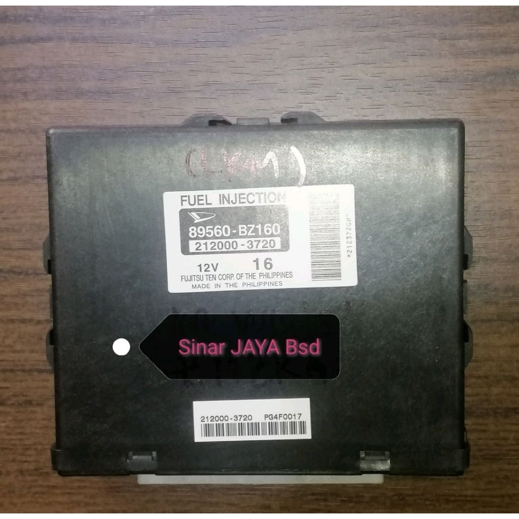 ECU Avanza VVTI S ASLI 89560-BZ160