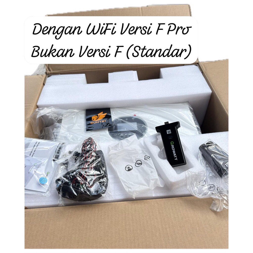 Growatt Inverter hybrid Offgrid SPF 6000ES PLUS Dengan Growatt Shine Wifi F Pro