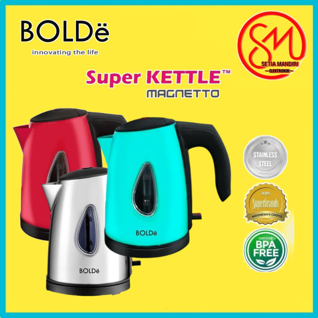 bolde Super Kettle Magnetto Pemanas Air Listrik