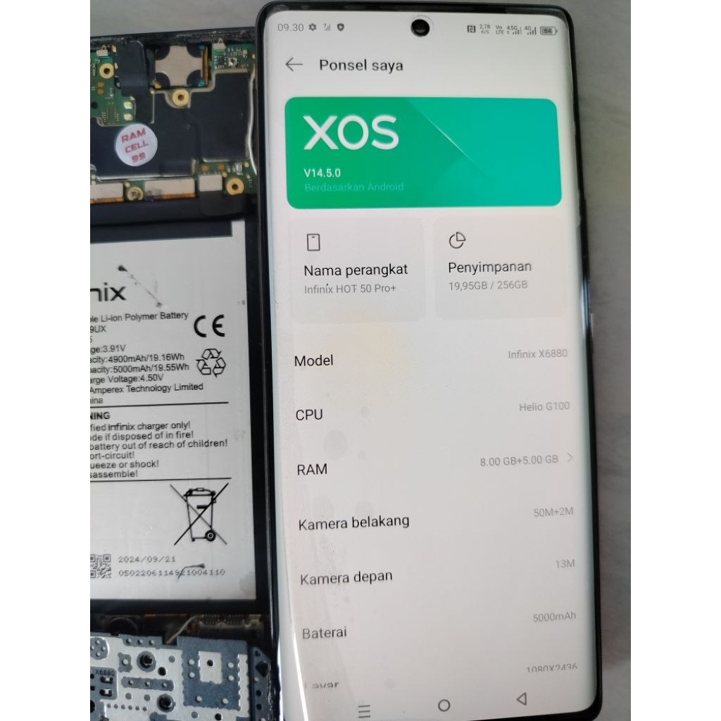 mesin Infinix hot 50 pro plus 8/256