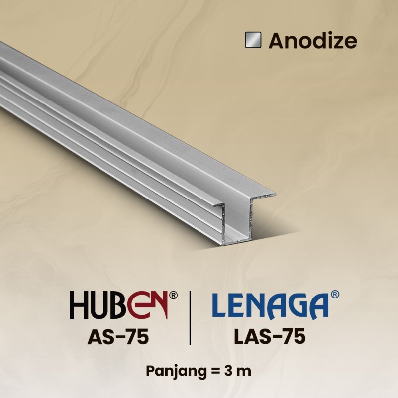 REL SLIDING REL PINTU LEMARI AS-75 HUBEN