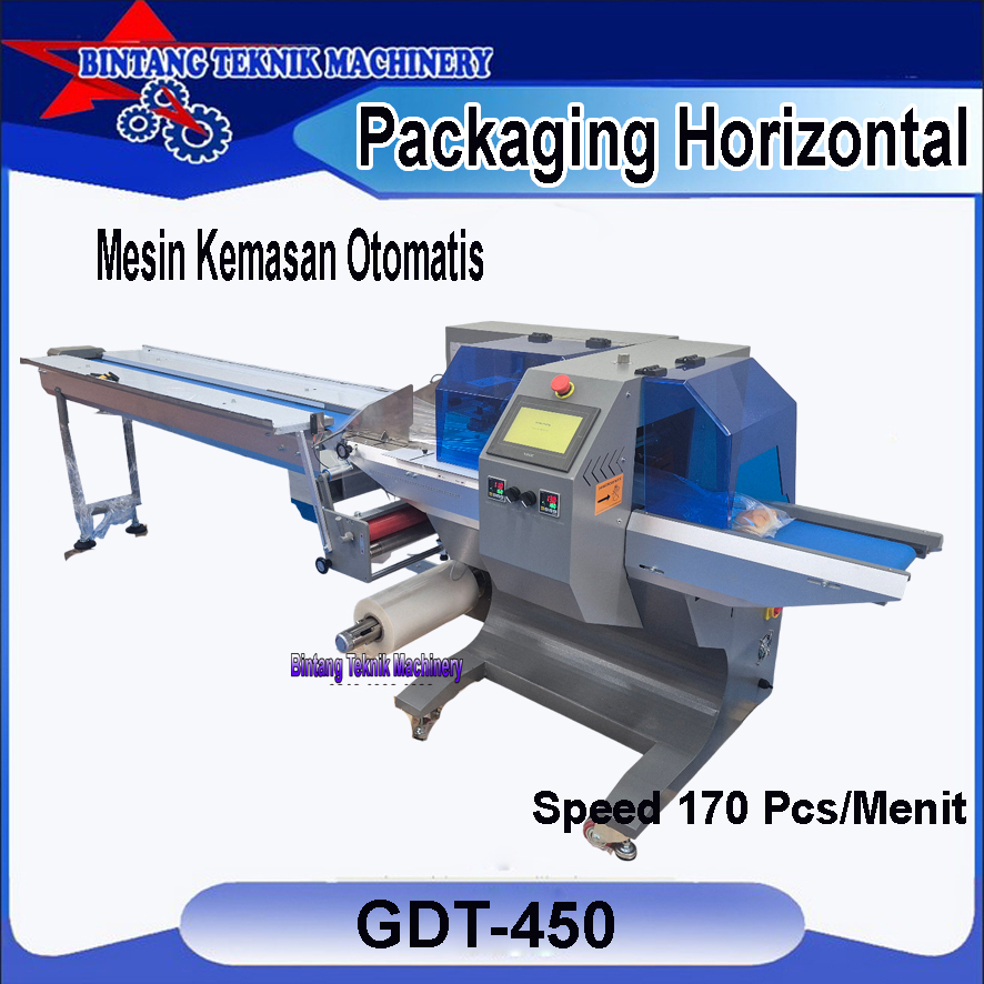 mesin pengemasan makan packaging otomatis horizontal BG-350