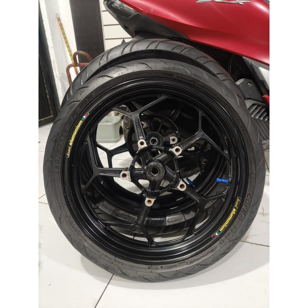 velg tapak lebar V rossi double disc PNP NINJA 250FI/250R