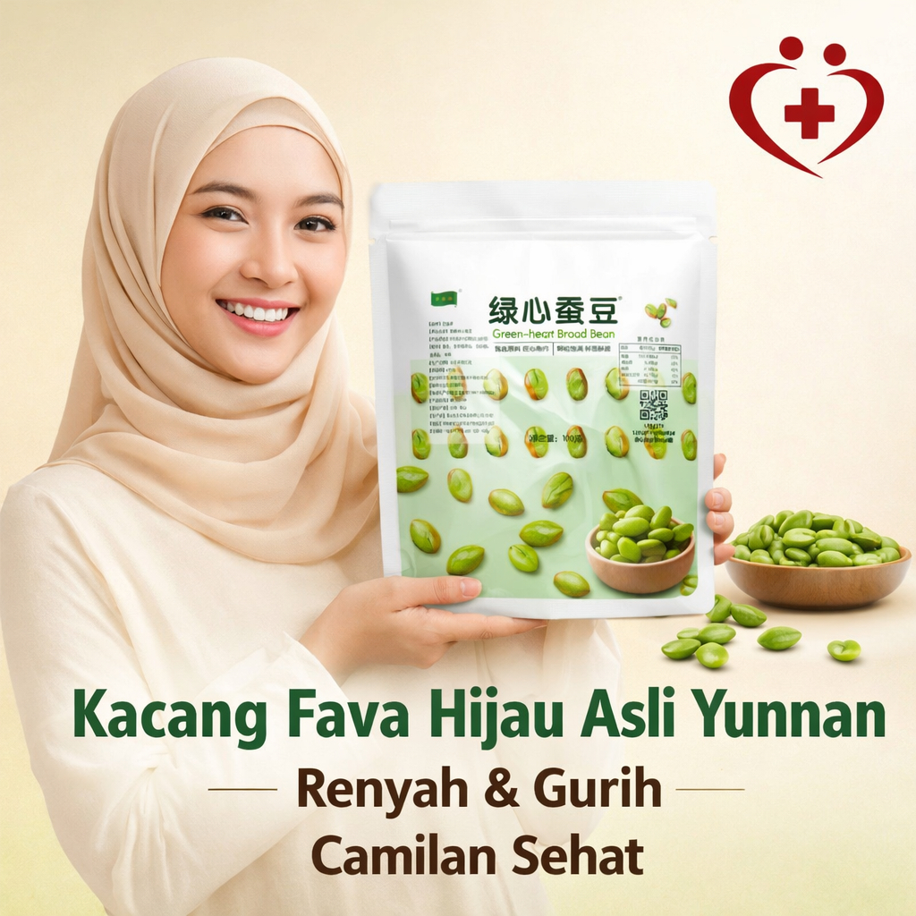 Renyah dan Pedas Rasa Wasabi Kacang Kapri / 100 gram kacang kapri / Camilan sehat kacang hijau Yunna