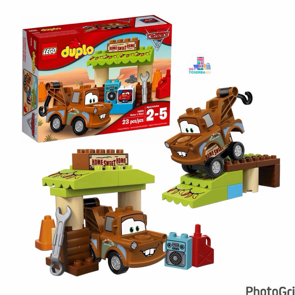 Lego 10856 Duplo Pixars Cars Toe Mater's Shed / Mainan Anak Lego Duplo Cars