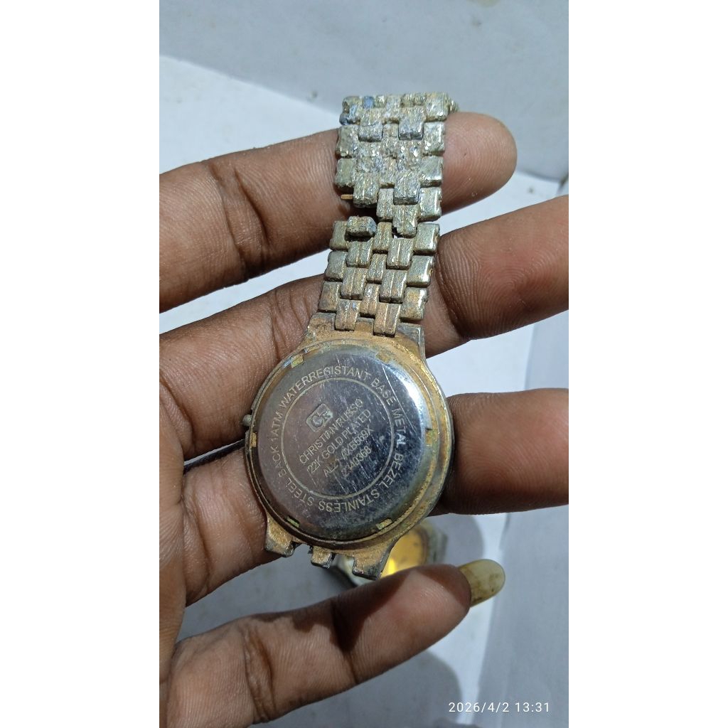 jam lapis emas 22k kondisi off