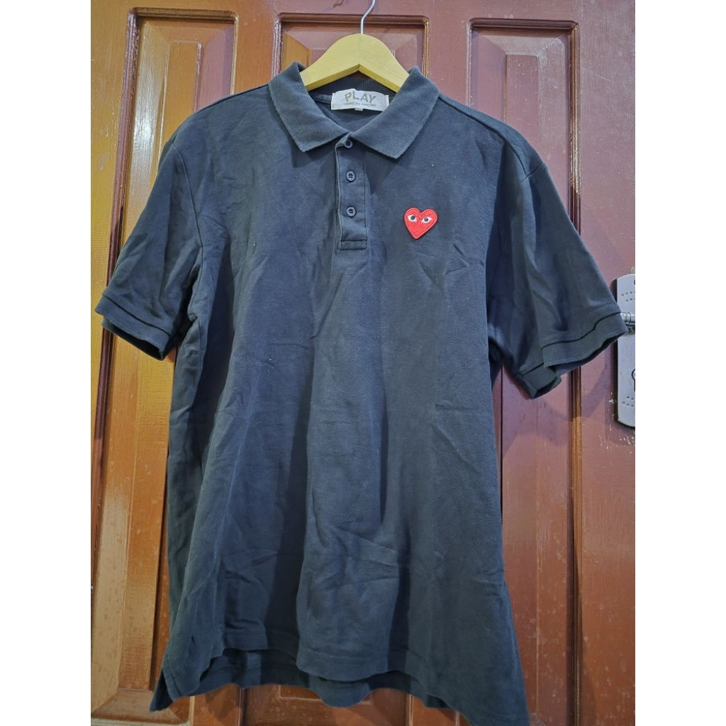 baju polo shirt cdg play reguler fit