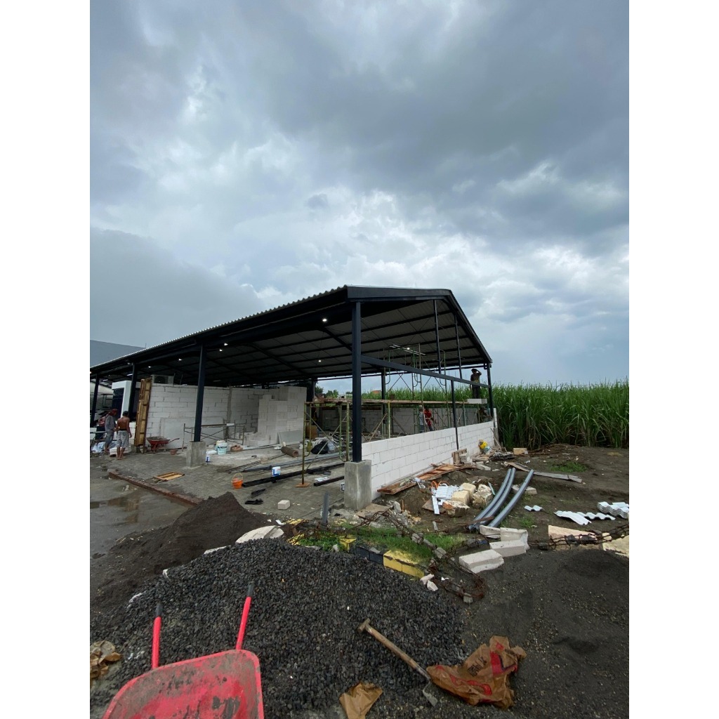 Kanopi Parkiran Custom Ukuran Besi Baja CnP dan Unp