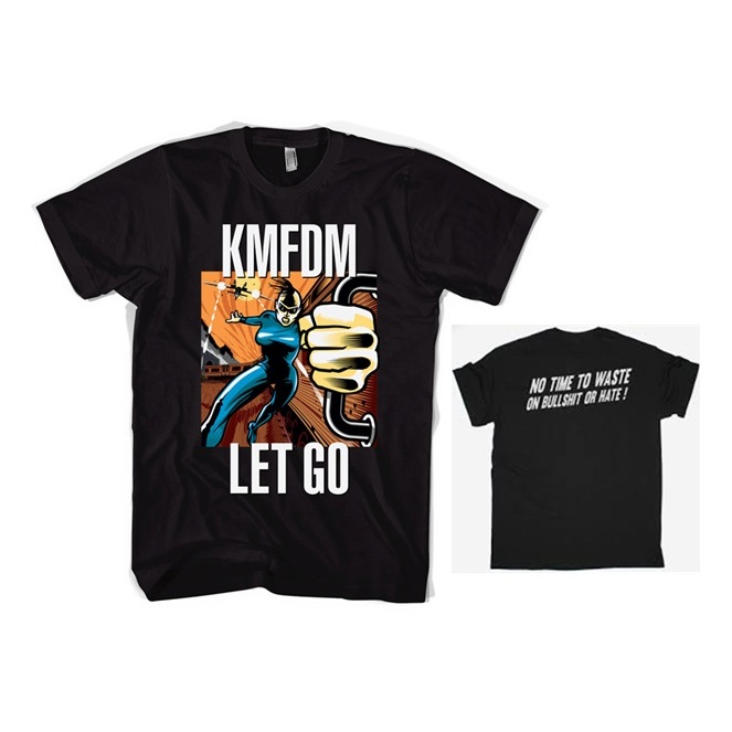 KMFDM LET GO TAG GILDAN HEAVY SIZE L T SHIRT