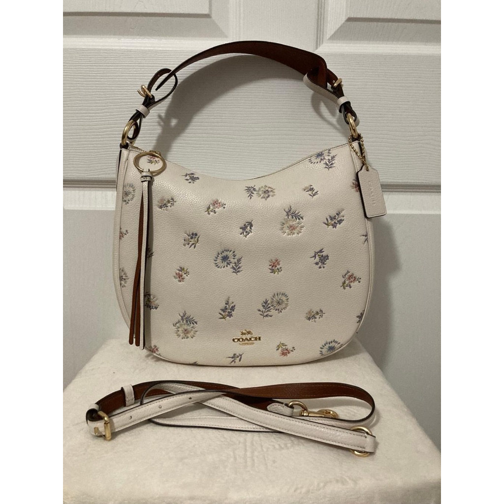 Coach Sutton Hobo 72492 Shoulder Bag Meadow Prairie Dandelion Floral