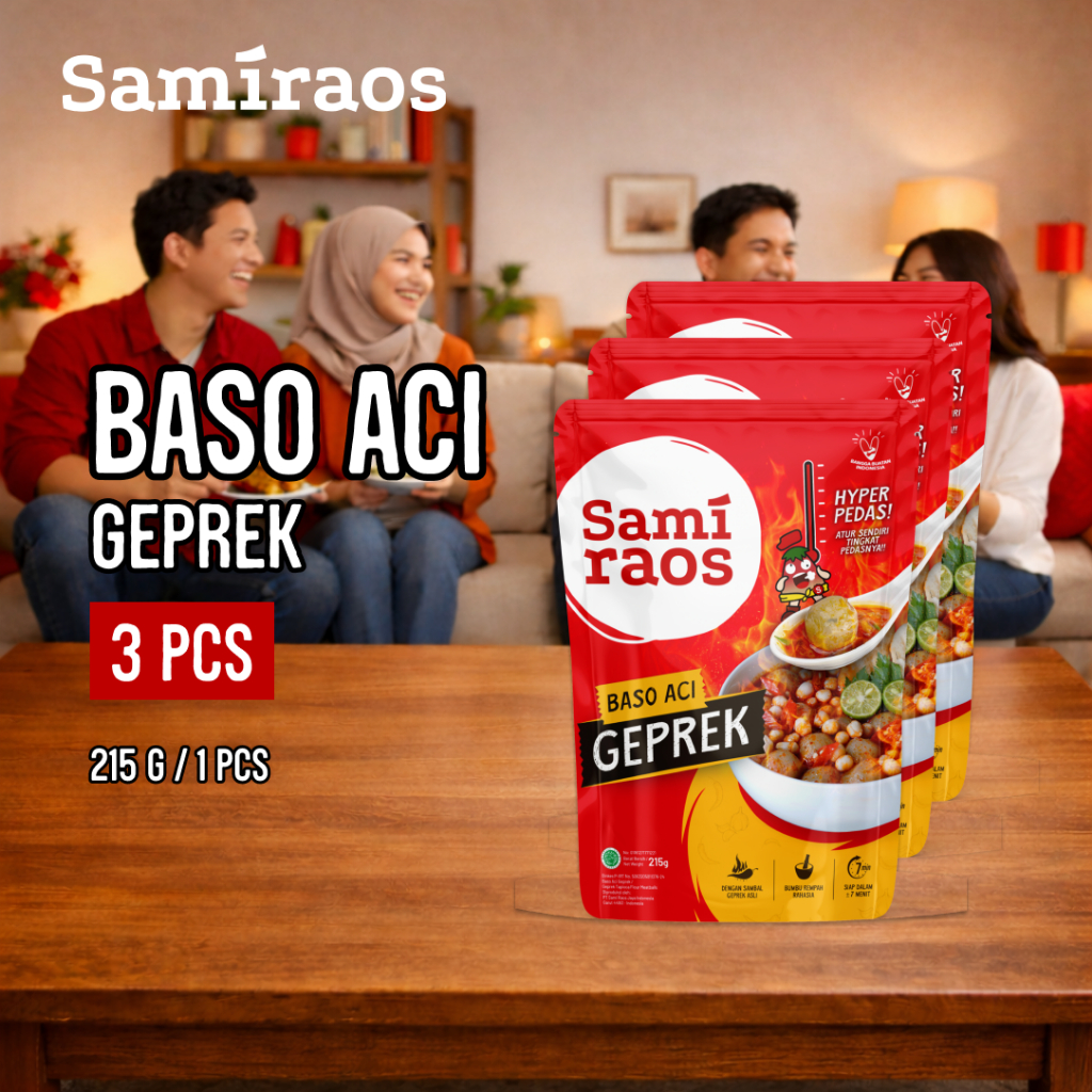 SAMIRAOS - 3 Pcs Baso Aci Geprek