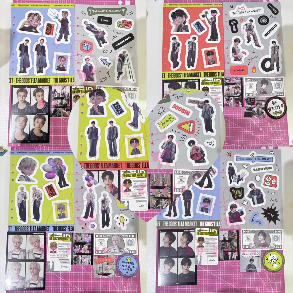 READY - DECO KIT TXT ALL ABOUT TXT SOOBIN YEONJUN BEOMGYU TAEHYUN KAI