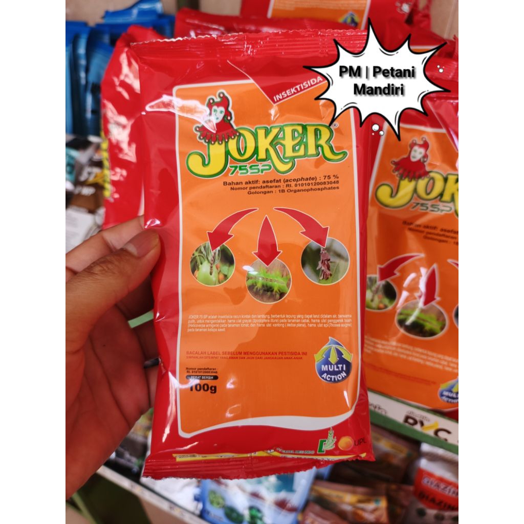 Insektisida JOKER 75SP 100 Gr - Efektif untuk Tanaman Padi, Semangka, Sawit, dan Sayuran