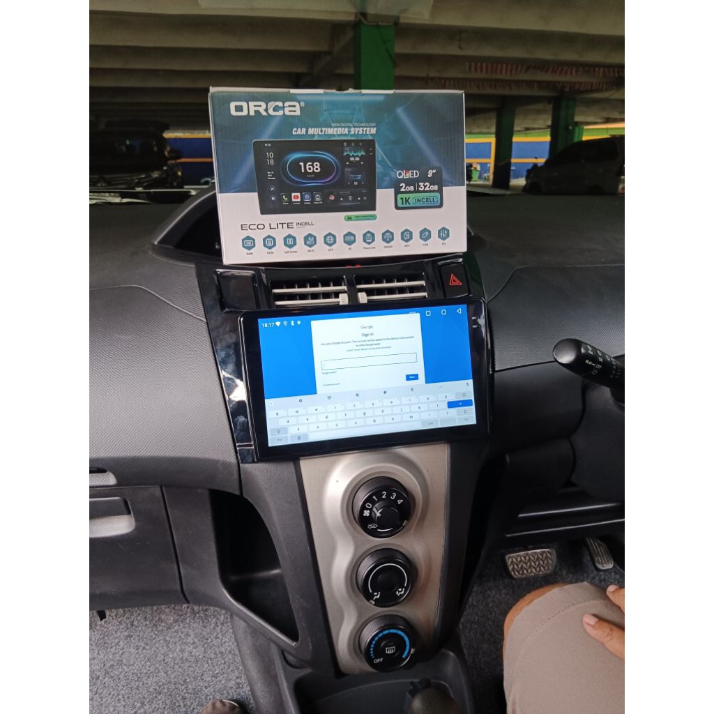 Yaris bakpao pasang head unit android