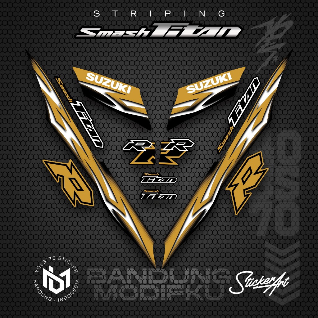 STRIPING VARIASI MOTOR SMASH TITAN/  KRS 4 / SUZUKI SMASH TITAN  2010 /  VARIASI SUZUKI SMASH TITAN