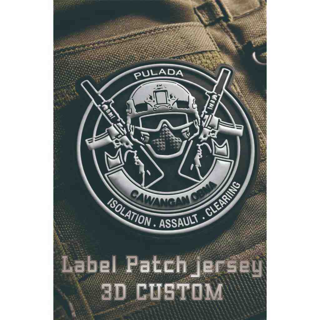 Patch Jersey Custom 3D Rubber TPU Silikon Standar 7cm 8-9cm Bentuk 2D 3D suply Jakarta baha rubber b