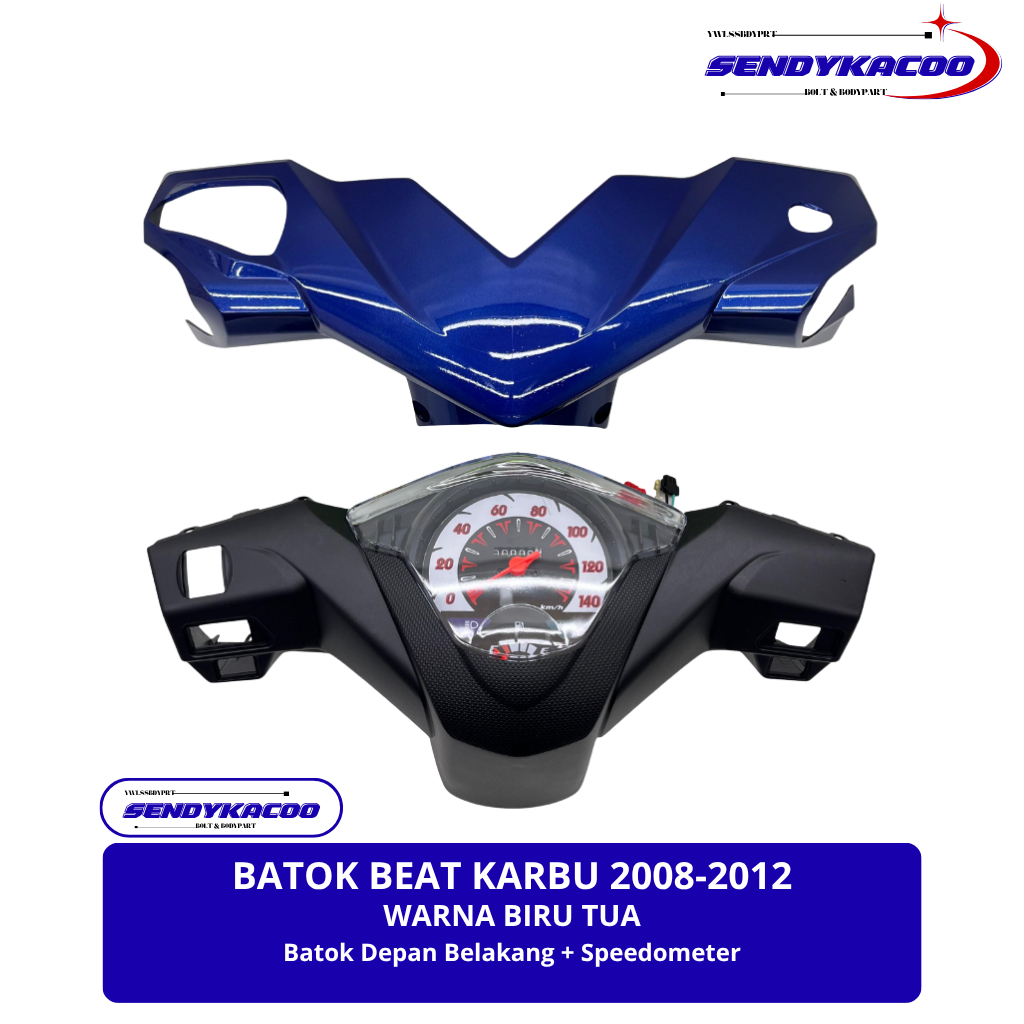 Batok Depan Beat Karbu Biru tua Th 2008-2012 Speedometer beat karbu Batok beat karbu biru tua Kompli