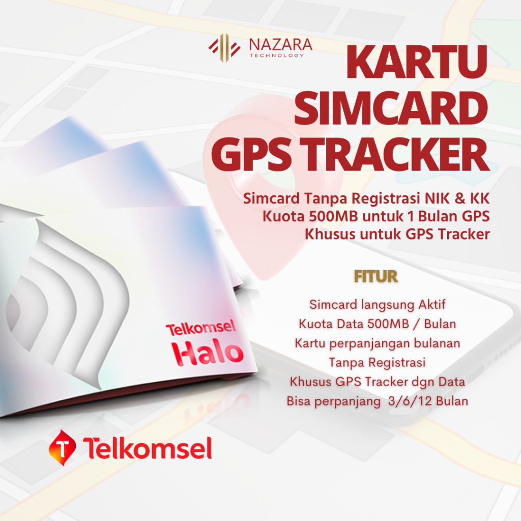 Kartu Simcard Khusus GPS Tracker Telkomsel Halo