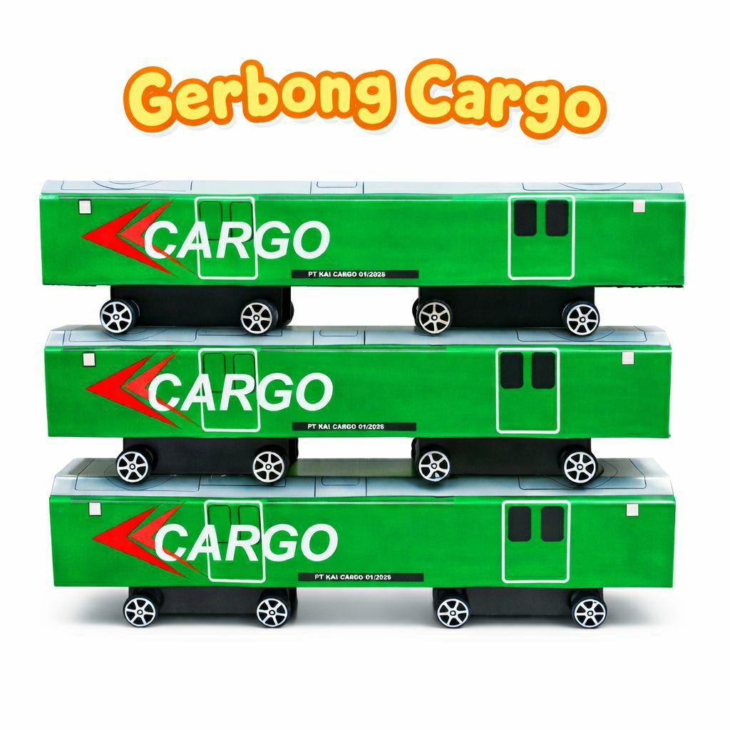 Miniatur Gerbong Cargo KAI – Mainan Kereta Edukasi