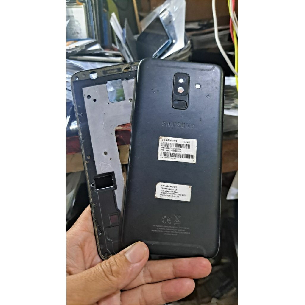 kesing casing tatakan lcd SAMSUNG A6 PLUS ori copotan