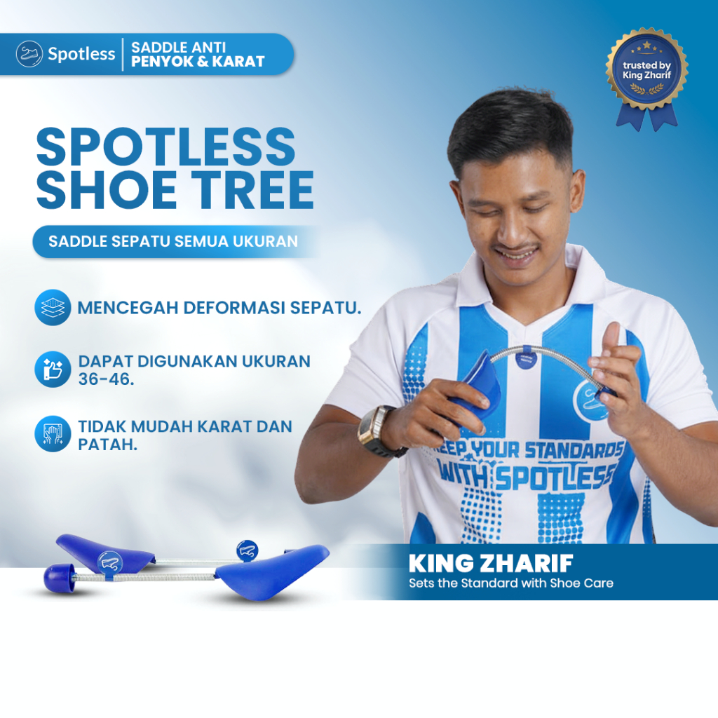 Spotless Shoe Tree –  Catokan Sepatu Penjaga Bentuk & Anti Kerut