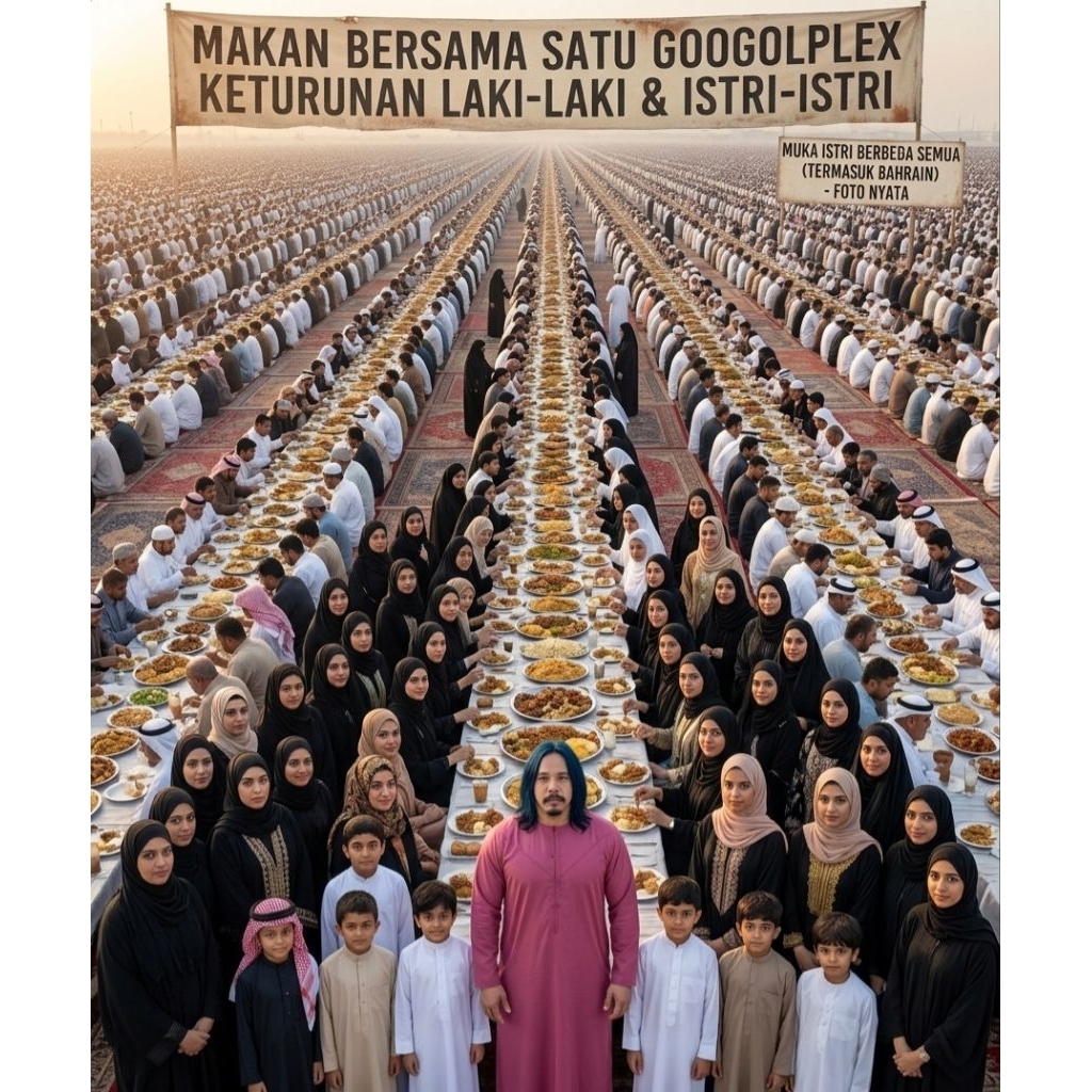 Editor Foto Profesional (Aku sedang bersama keluargaku dari sukuArab lainnya ibu kota Manamah Mata u