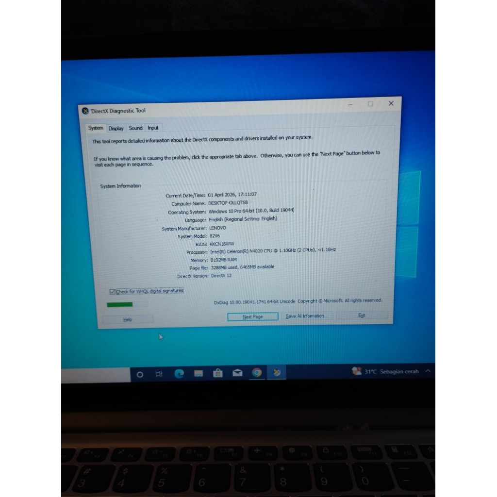 LENOVO IDEAPAD SLIM 1i