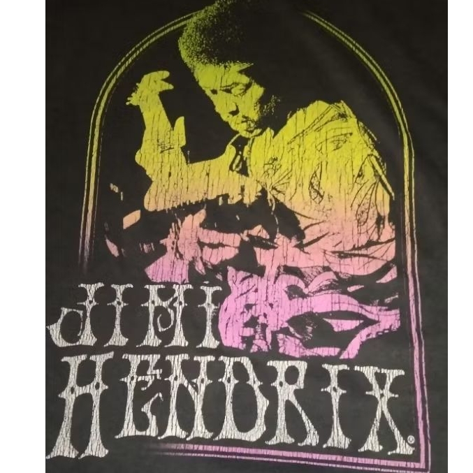 kaos second gitaris jimy hendrix size XL ada minus