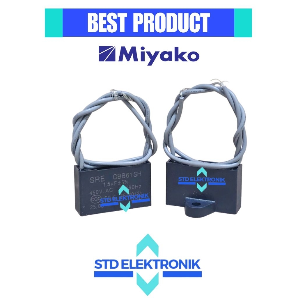 Capasitor kipas angin MIYAKO - kapasitor Miyako kipas angin miyako duduk ,gantung semua tipe