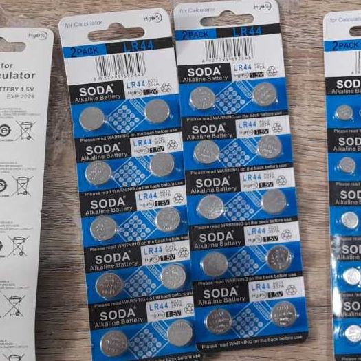Baterai Jam Soda, Baterai Kancing LR41 / LR44