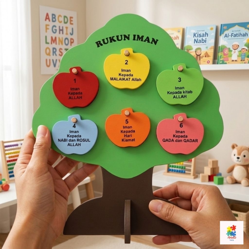 pohon rukun iman mainan edukasi anak