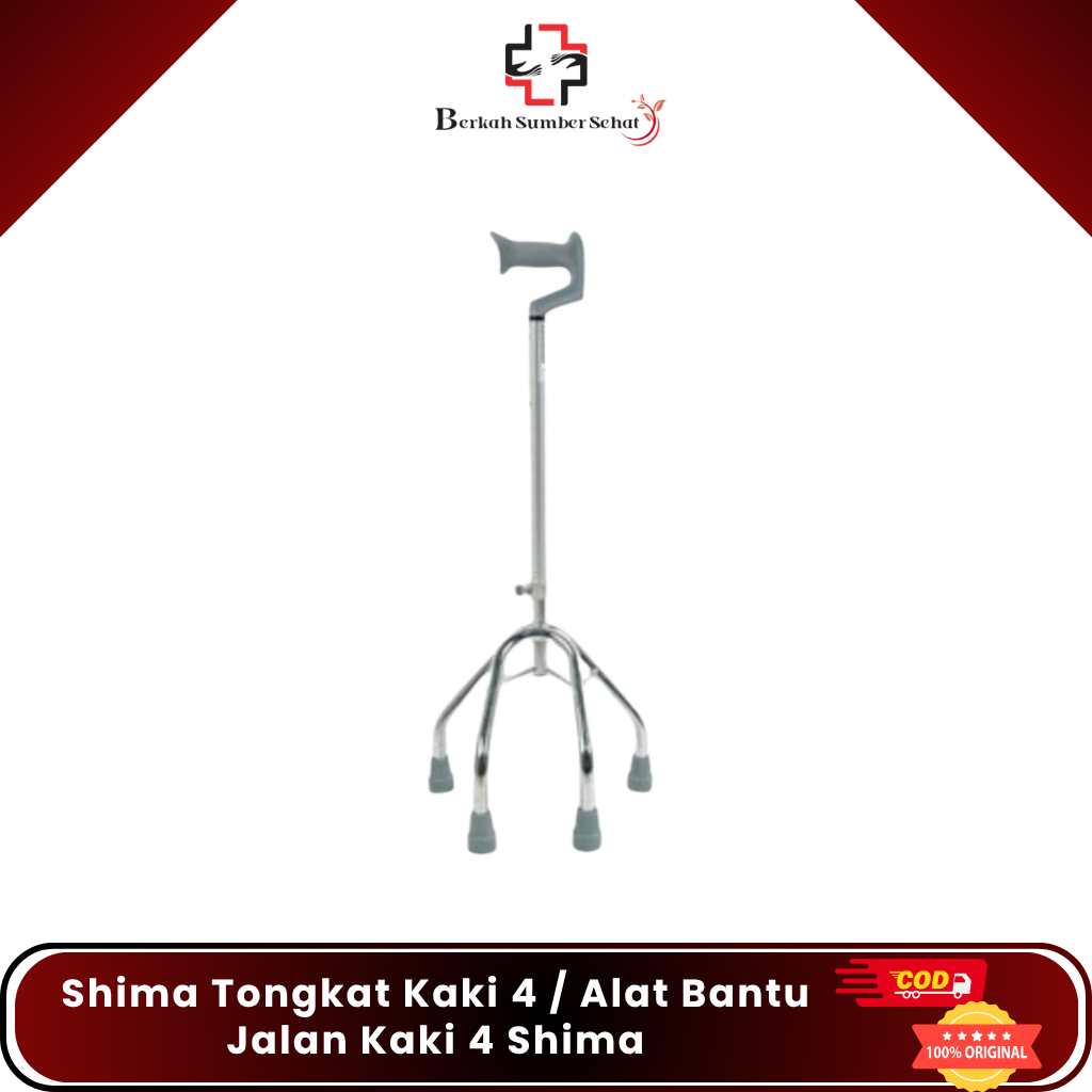 Shima Tongkat Kaki 4 / Alat Bantu Jalan Kaki 4 Shima