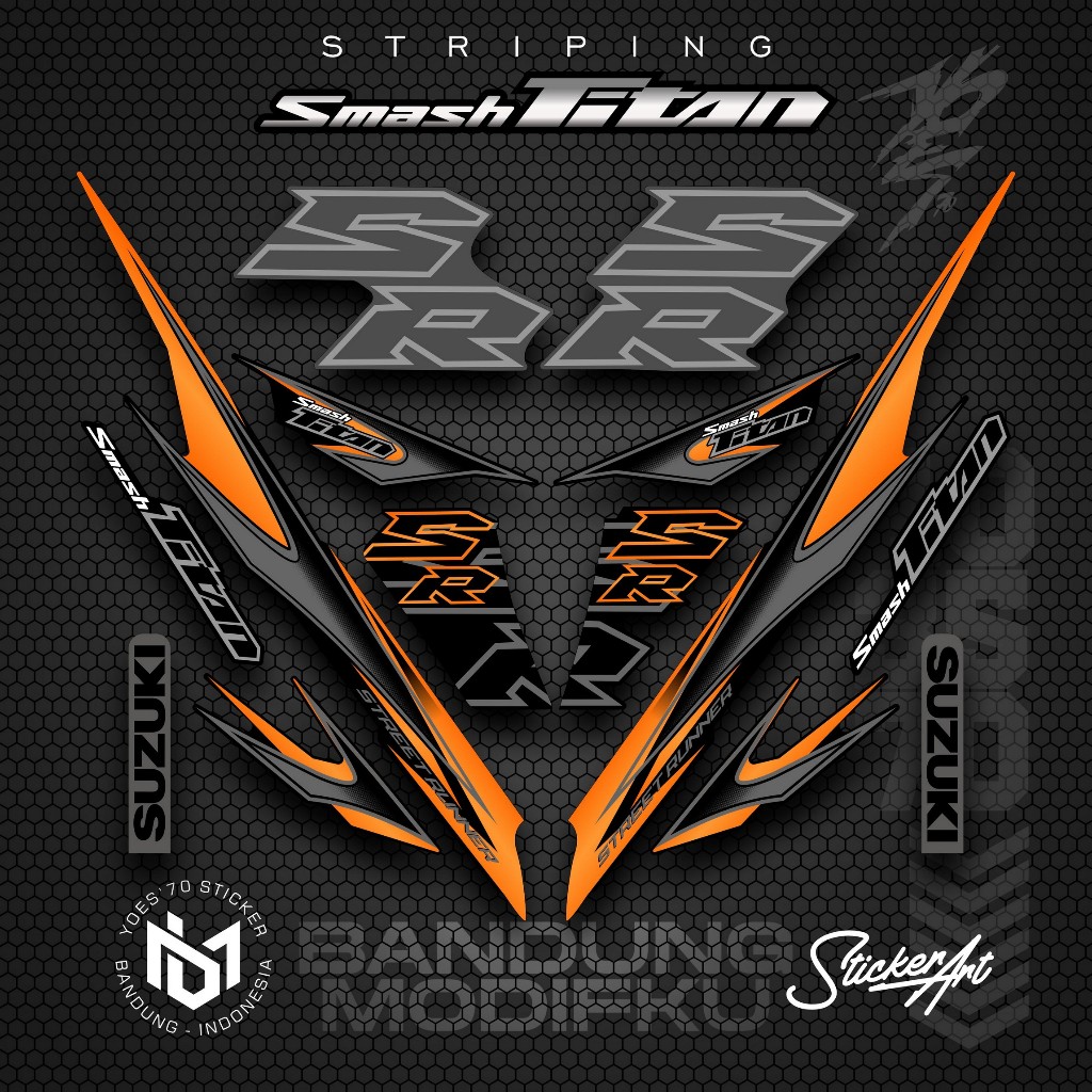 STRIPING VARIASI MOTOR SMASH TITAN/  KRS 11 / SUZUKI SMASH TITAN  2010 /  VARIASI SUZUKI SMASH TITAN