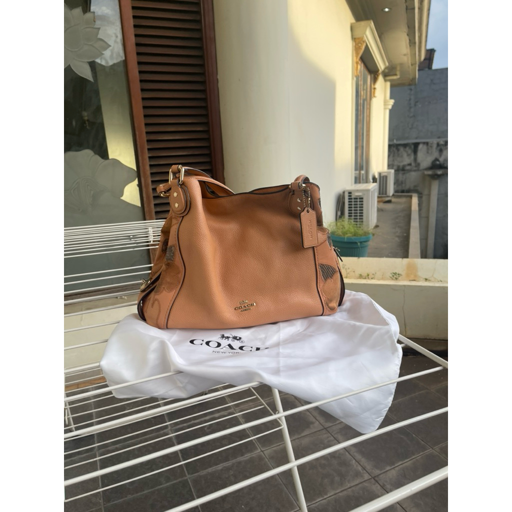 PRELOVED Tas - COACH Edie Shoulder Bag 31 ORIGINAL