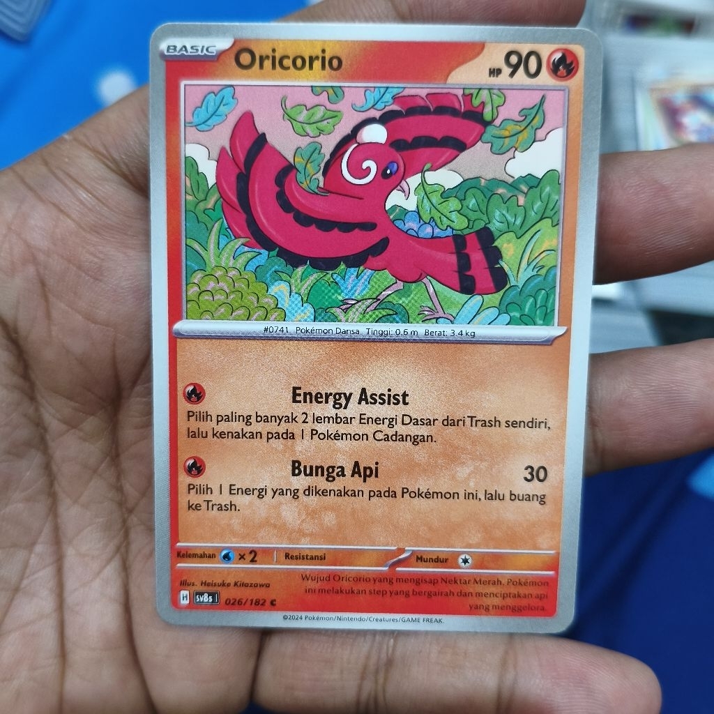 oricorio tcg pokemon / kartu pokemon