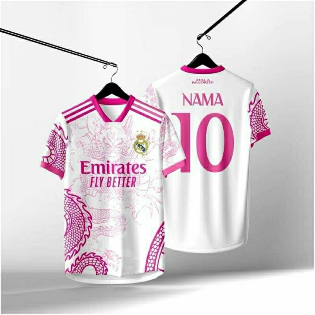 JERSEY REAL MADRID DRAGON PINK / FULL PRINTING