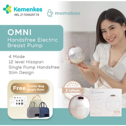 Sewa Pompa Asi Handsfree Momabae Omni Pompa ASI Elektrik Wearable Breast Pump
