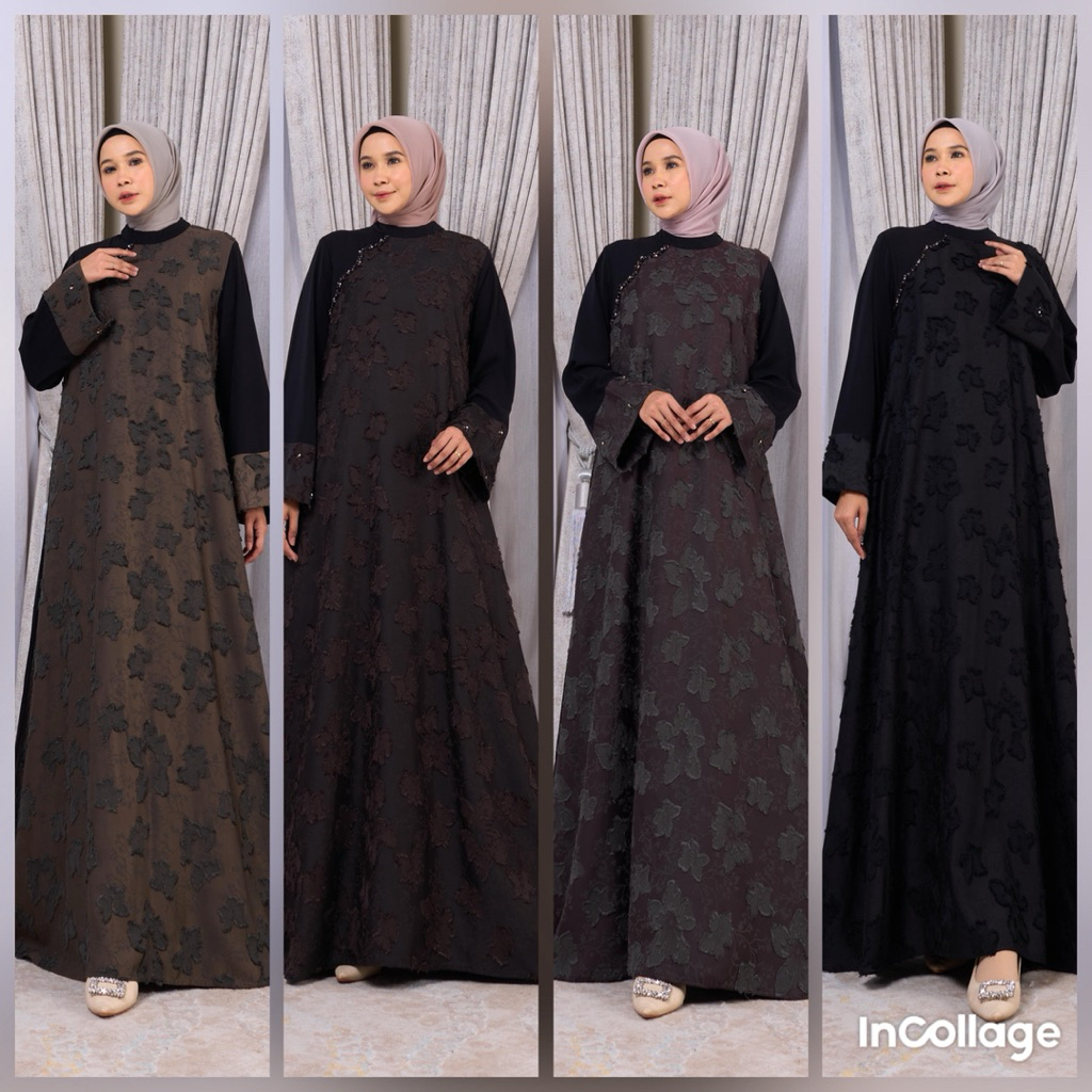 Asmira Dress Gamis Terbaru by Marevi Original