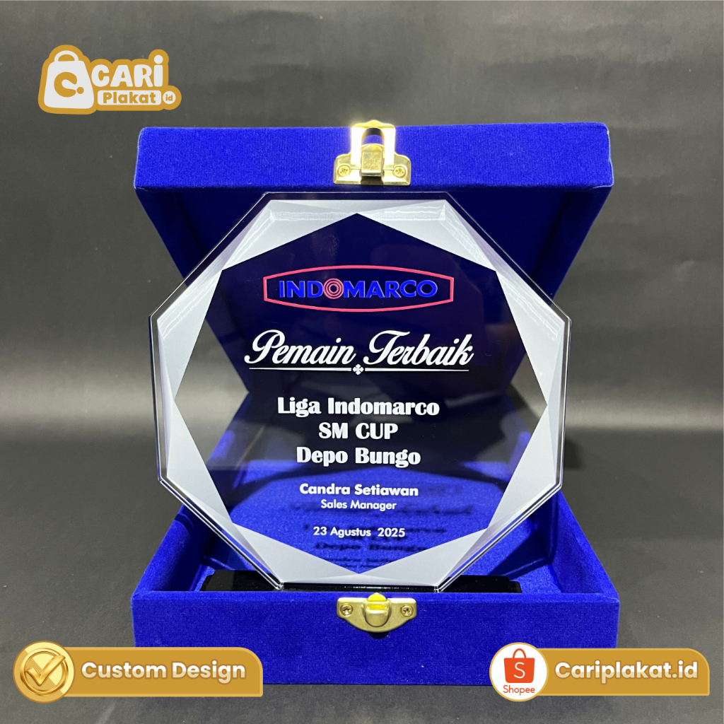 Plakat Akrilik 8MM Ukuran M + Box