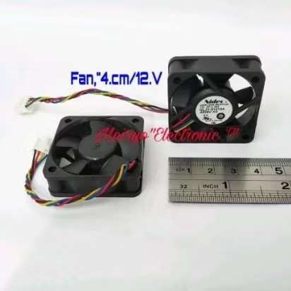 fan 4cm 12vdc (kipas Nidec 4x4x1, 3cm)