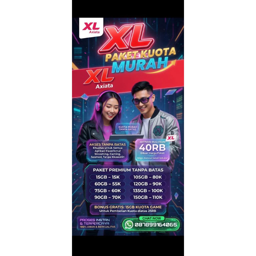 XL Premium 1 Bulan 500Gb