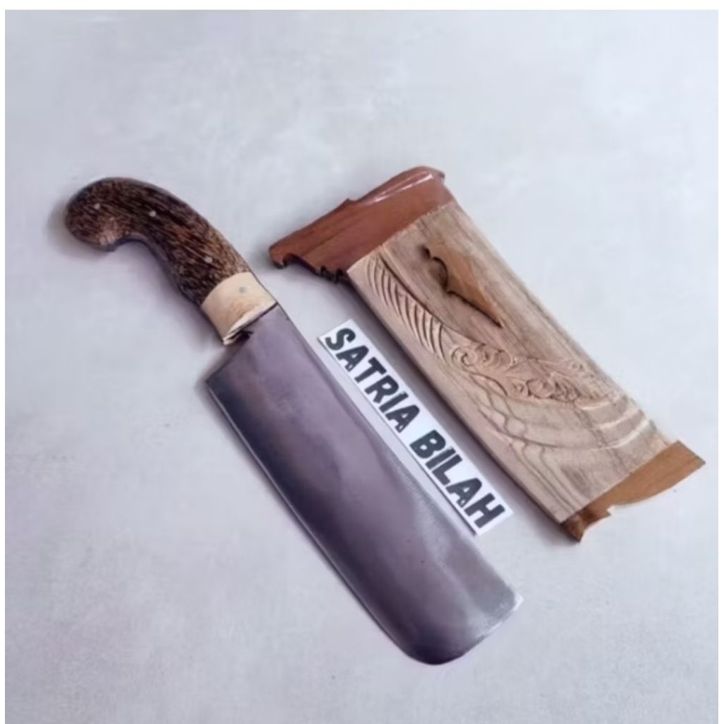 GOLOK HAMBALAN Jati cacah choper daging tulang hewan GOLOK CIBATU ASLI fulltang baja per