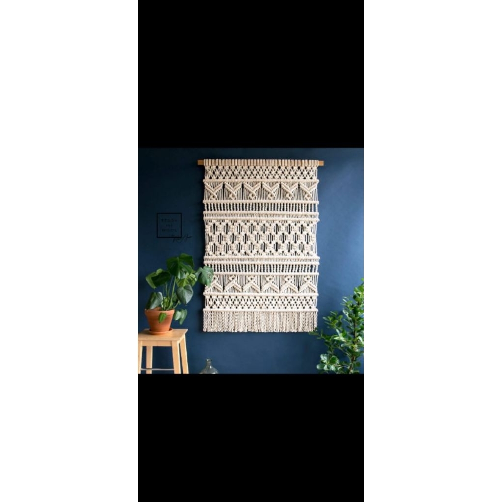 macrame hiasan dinding/hiasan dinding aesthetic/macrame perdana