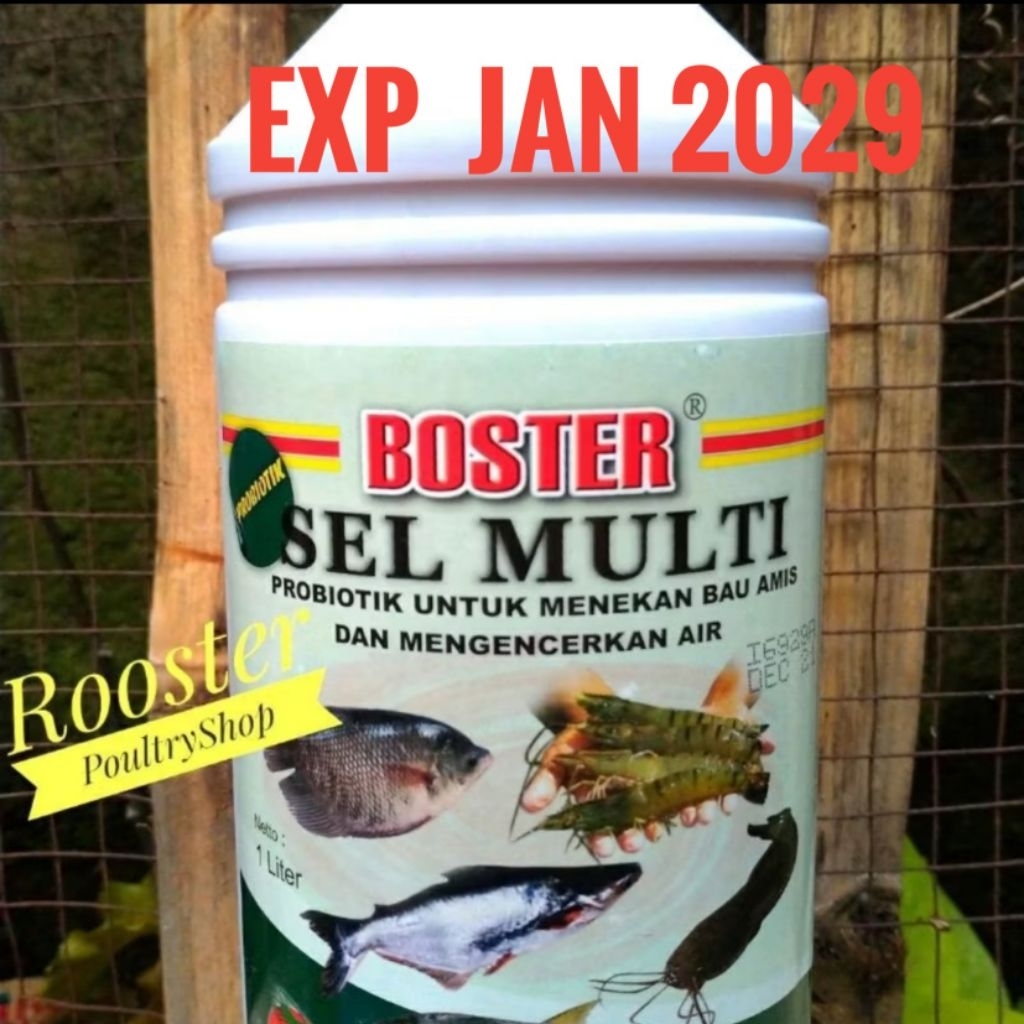 BOSTER SEL MULTI IKAN PROBIOTIK 1 LITER Boster Probiotik ikan Boster ikan