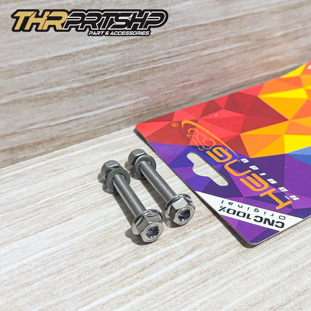 Baut Tojosan Step Belakang Supra WAVE, Stainles Heng