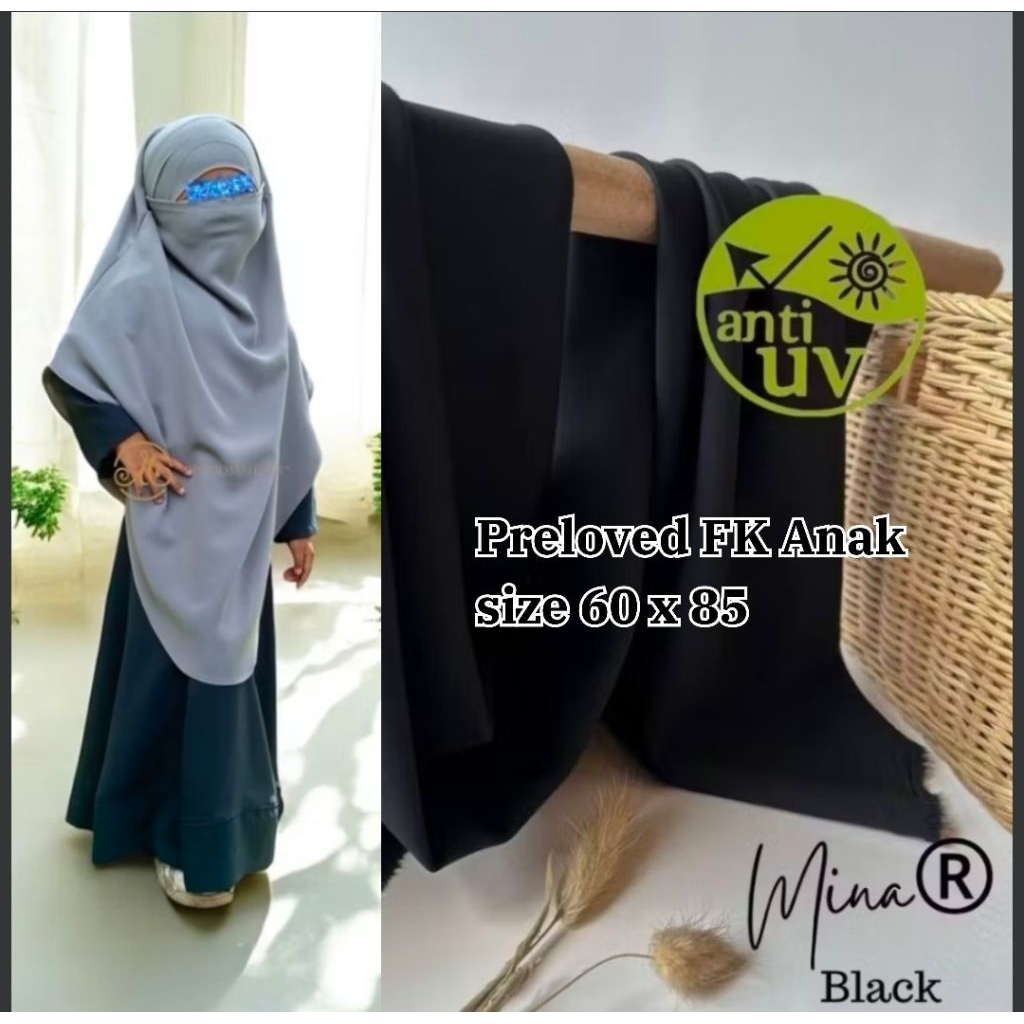 Preloved FK Anak Zayna FK Saila Aljenna Shafa Ditsy Moslem Ghissa Abaya Dress by Aljenna | Elmadina.